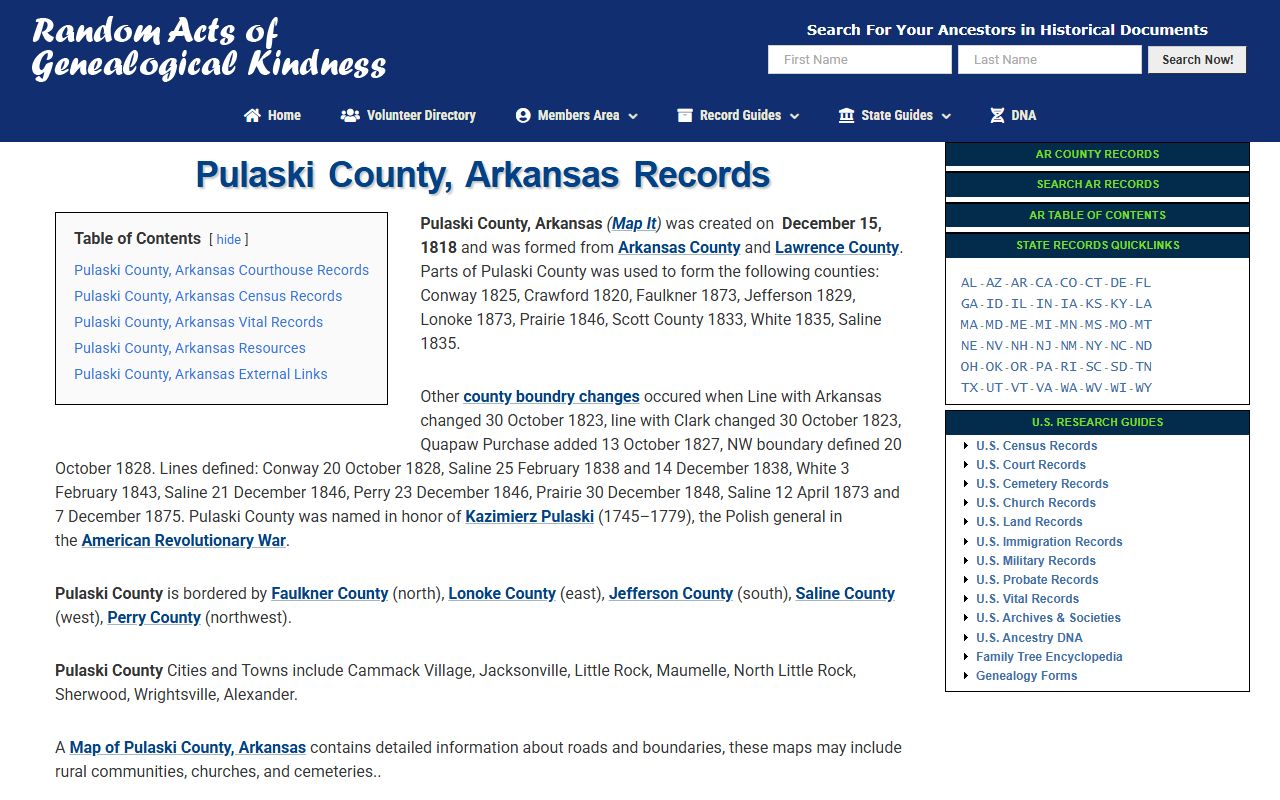 Little Rock Probate Court Records