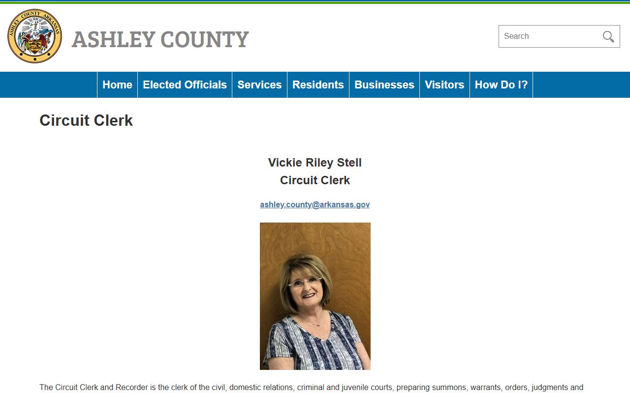 Ashley County Probate Court Records