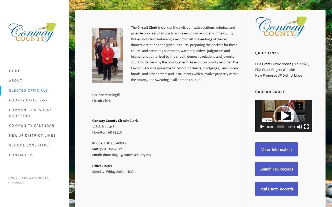 Conway County Probate Court Records