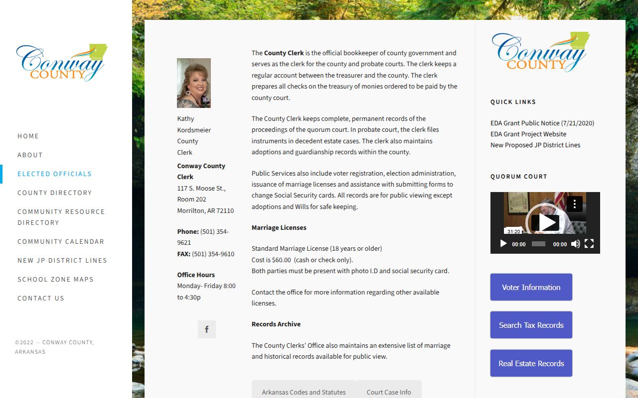 Conway County probate records portal