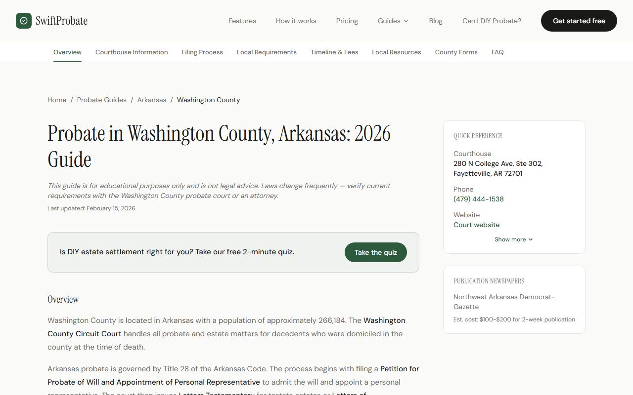 Fayetteville Probate Court Records