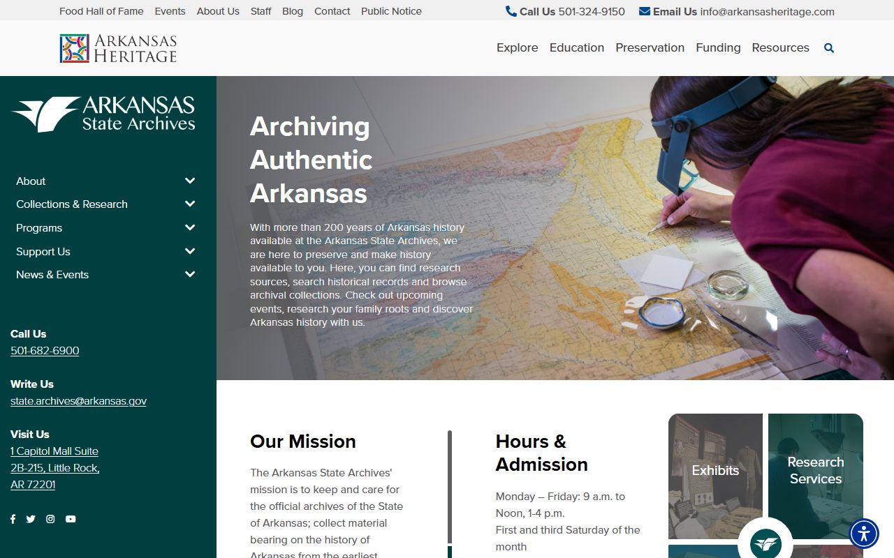 Arkansas State Archives historical records for probate court files